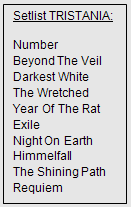 Setlist Tristania