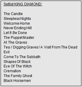 Setlist King Diamond