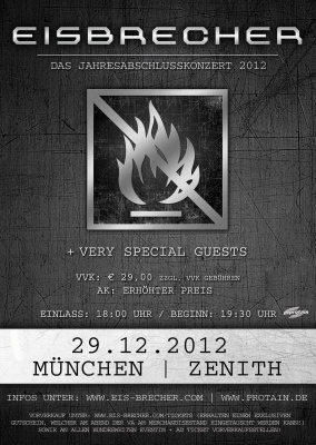 Eisbrecher Jahresabschlusskonzert Flyer